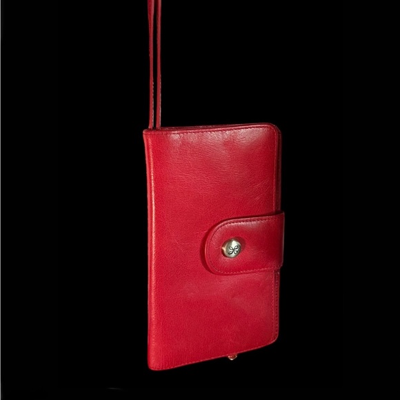 Ladies' Hobo DANETTE Glazed Leather Continental Wristlet Wallet - Picture 12 of 12